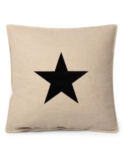 Chalk UK Star Cushion In Natural Cushions