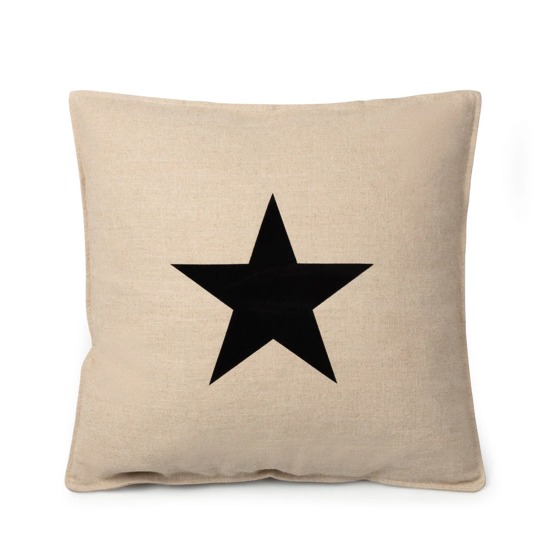 Chalk UK Star Cushion In Natural Cushions