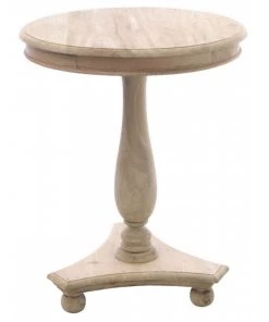 Igigi Ancient Mariner Igigi Wine Pedestal Table With Bun Feet Occasional Furniture