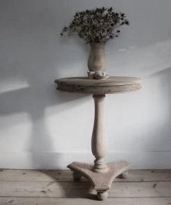 Igigi Ancient Mariner Igigi Wine Pedestal Table With Bun Feet Occasional Furniture