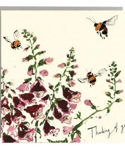 Anna Wright Art Cards And Gift Wrap Thinking Of You 'Bees' - Card
